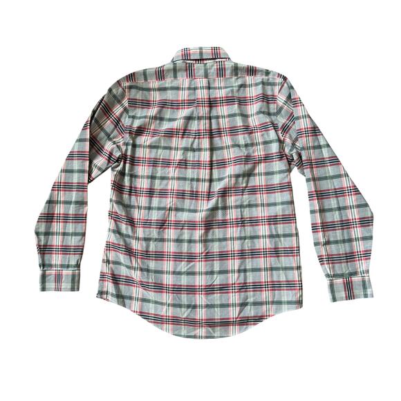Brooks Brothers Grey & Red Plaid Button Down Shirt - Picture 2 of 10